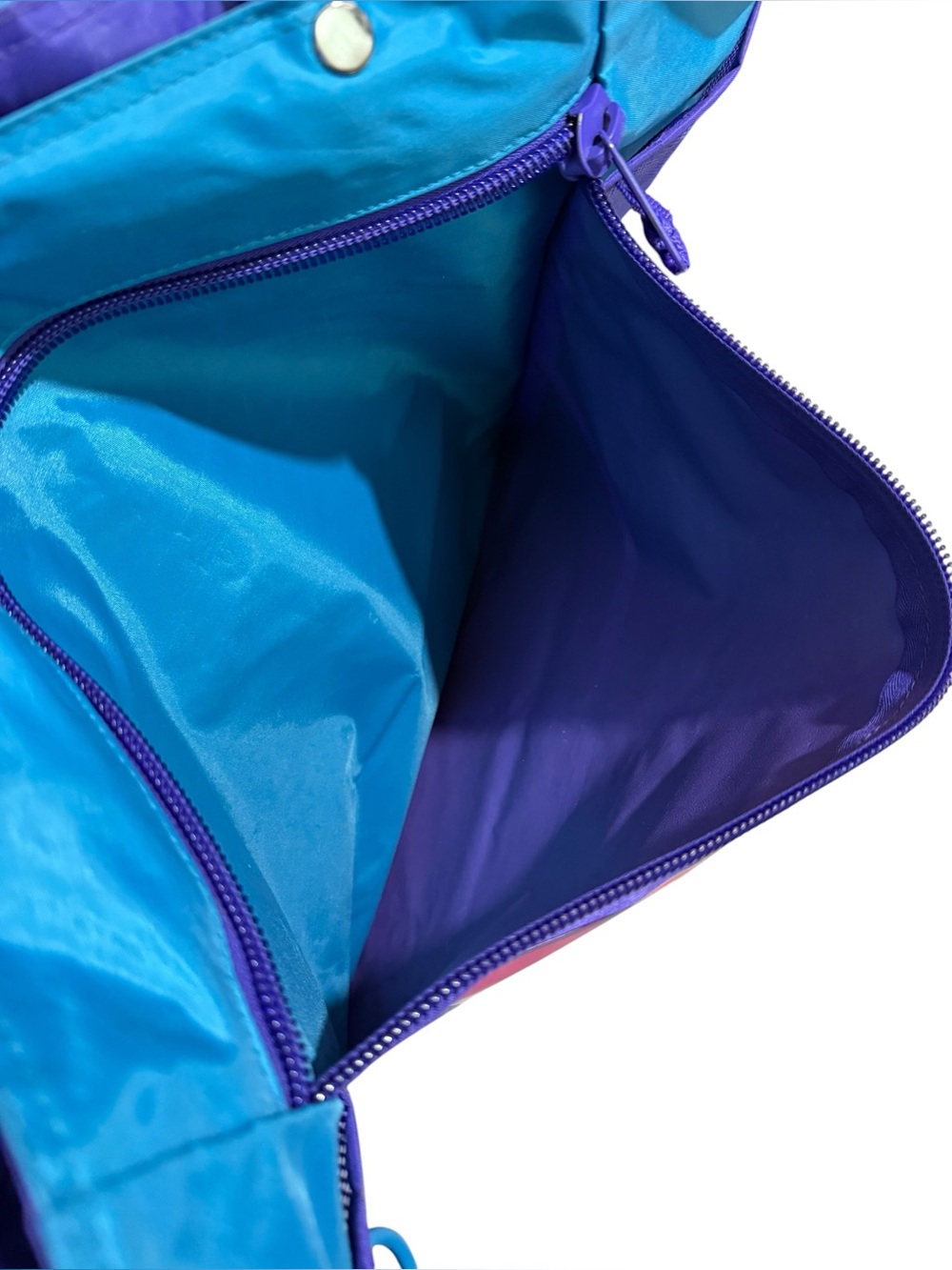 Vintage Totes Beach Bag, Turquoise and Royal Blue - Picture 7 of 13